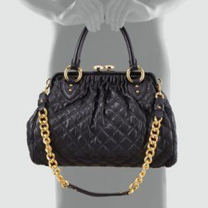 Marc Jacobs Black Leather Stam Bag